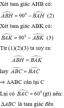 Trắc nghiệm Tính chất ba đường cao của tam giác