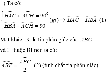 Trắc nghiệm Tính chất ba đường cao của tam giác