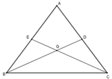 Trắc nghiệm Tính chất ba đường trung tuyến của tam giác