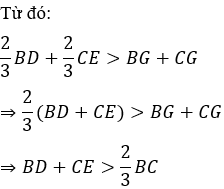 Trắc nghiệm Tính chất ba đường trung tuyến của tam giác