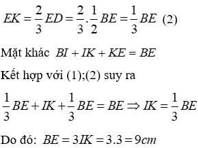 Trắc nghiệm Tính chất ba đường trung tuyến của tam giác