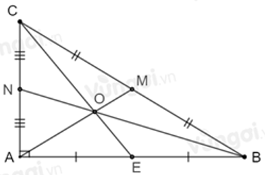 Trắc nghiệm Tính chất ba đường trung tuyến của tam giác