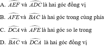 Trắc nghiệm Hai đường thẳng vuông góc