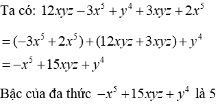 Trắc nghiệm Đa thức