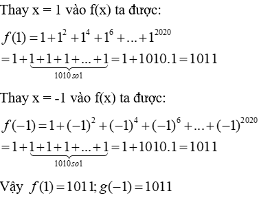 Trắc nghiệm Đa thức một biến