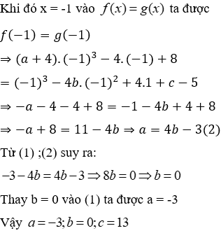 Trắc nghiệm Đa thức một biến