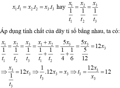 Trắc nghiệm Đại lượng tỉ lệ nghịch