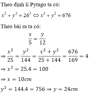 Trắc nghiệm Định lí Pi-ta-go