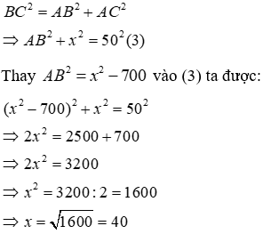 Trắc nghiệm Định lí Pi-ta-go