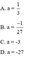 Trắc nghiệm Đồ thị của hàm số y = ax (a  ≠  0)