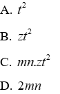 Trắc nghiệm Đơn thức