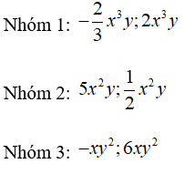 Trắc nghiệm Đơn thức đồng dạng - Bài tập Toán lớp 7 chọn lọc có đáp án, lời giải chi tiết