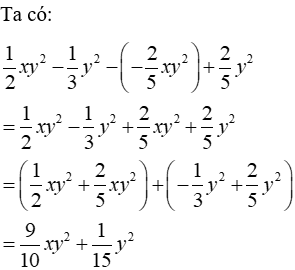 Trắc nghiệm Đơn thức đồng dạng