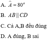 Trắc nghiệm Hai đường thẳng song song