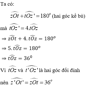 Trắc nghiệm Hai góc đối đỉnh