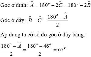 Trắc nghiệm Tam giác cân