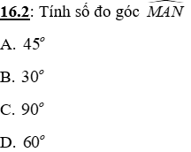 Trắc nghiệm Tam giác cân