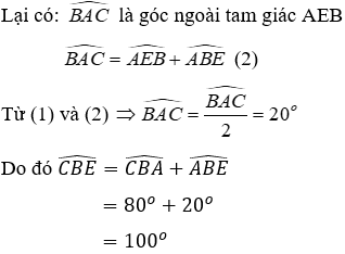 Trắc nghiệm Tam giác cân