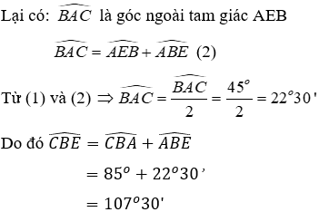 Trắc nghiệm Tam giác cân