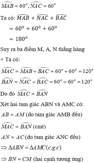 Trắc nghiệm Tam giác cân