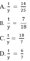 Trắc nghiệm Tỉ lệ thức