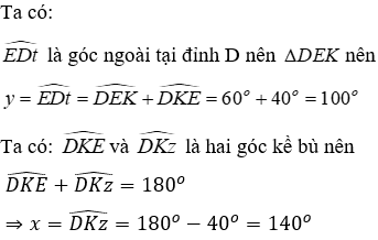 Trắc nghiệm Tổng ba góc của một tam giác