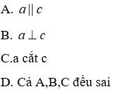 Trắc nghiệm Từ vuông góc đến song song