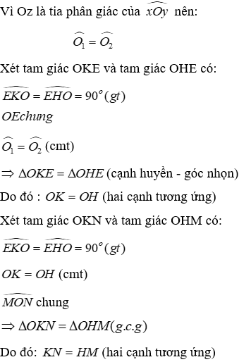 Trắc nghiệm Trường hợp bằng nhau thứ ba của tam giác: góc - cạnh - góc (g.c.g)