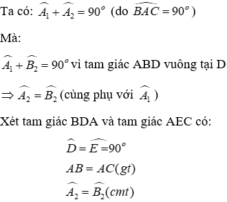 Trắc nghiệm Trường hợp bằng nhau thứ ba của tam giác: góc - cạnh - góc (g.c.g)