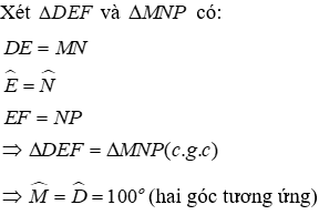 Trắc nghiệm Trường hợp bằng nhau thứ hai của tam giác: cạnh - góc - cạnh (c.g.c)