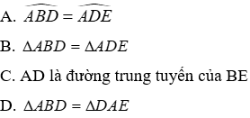 Trắc nghiệm Trường hợp bằng nhau thứ hai của tam giác: cạnh - góc - cạnh (c.g.c)