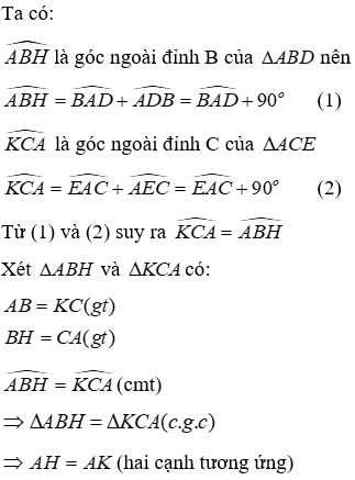 Trắc nghiệm Trường hợp bằng nhau thứ hai của tam giác: cạnh - góc - cạnh (c.g.c)