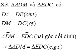 Trắc nghiệm Trường hợp bằng nhau thứ hai của tam giác: cạnh - góc - cạnh (c.g.c)