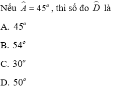 Trắc nghiệm Trường hợp bằng nhau thứ nhất của tam giác: cạnh - cạnh - cạnh (c.c.c)