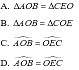 Trắc nghiệm Trường hợp bằng nhau thứ nhất của tam giác: cạnh - cạnh - cạnh (c.c.c)