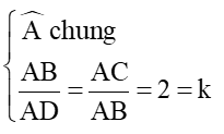 Cách tính diện tích tam giác bằng tỉ lệ diện tích hai tam giác đồng dạng