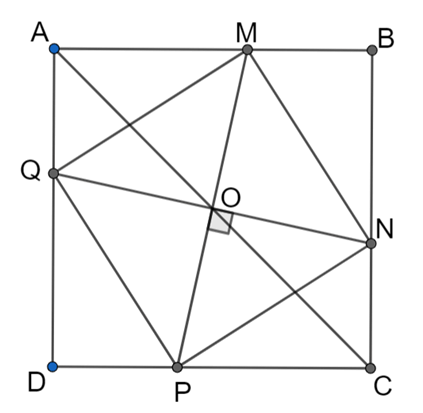Chứng minh hai đường thẳng vuông góc dựa vào hình vuông