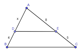 Định lí Thalès trong tam giác lớp 8 (cách giải + bài tập)