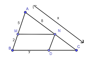 Định lí Thalès trong tam giác lớp 8 (cách giải + bài tập)