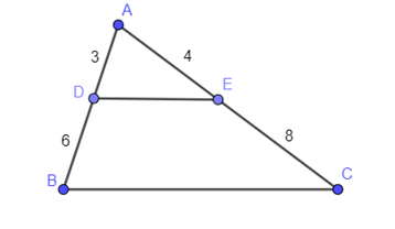 Định lí Thalès trong tam giác lớp 8 (cách giải + bài tập)
