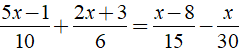 Bài tập Phương trình đưa được về dạng ax + b = 0 | Lý thuyết và Bài tập Toán 8 có đáp án
