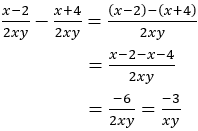 Bài tập về phép trừ phân thức đại số cực hay, có đáp án