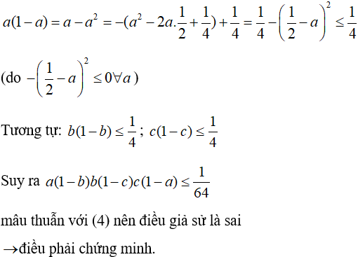 Cách chứng minh bất đẳng thức bằng phương pháp phản chứng