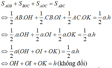 Cách chứng minh đẳng thức hình học bằng cách sử dụng diện tích