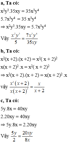 Cách chứng minh hai phân thức bằng nhau cực hay, có đáp án