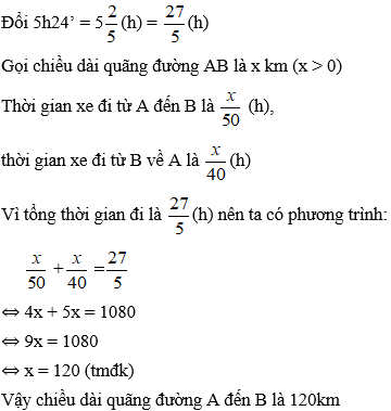 Cách giải bài toán bằng cách lập phương trình cực hay: Bài toán chuyển động