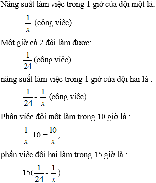 Cách giải bài toán bằng cách lập phương trình cực hay: Bài toán năng suất