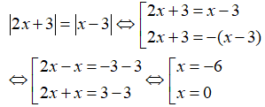 Cách giải phương trình chứa dấu giá trị tuyệt đối |A(x)| = |B(x)|