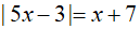 Cách giải phương trình chứa dấu giá trị tuyệt đối |A(x)| = B(x)