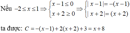 Cách giải phương trình chứa dấu giá trị tuyệt đối |A(x)| + |B(x)| = C(x)